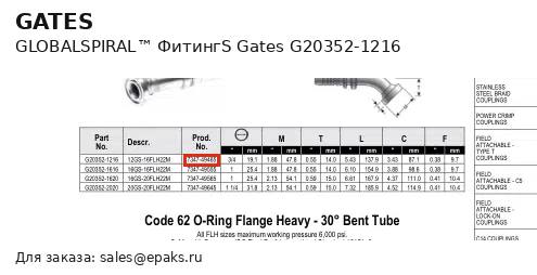 Gates G20352-1216
