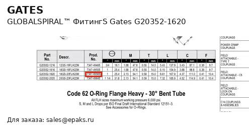Gates G20352-1620