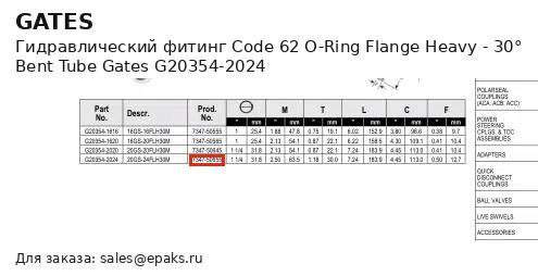 Gates G20354-2024