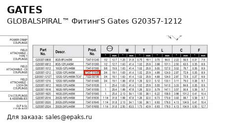 Gates G20357-1212