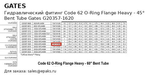 Gates G20357-1620