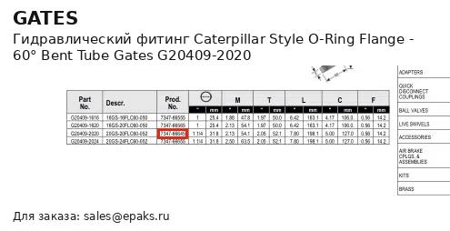 Gates G20409-2020