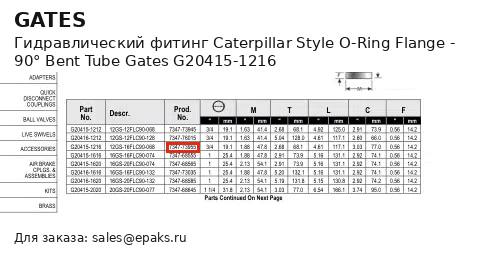 Gates G20415-1216