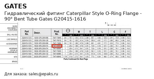 Gates G20415-1616