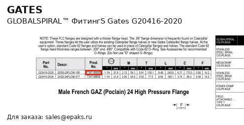 Gates G20416-2020