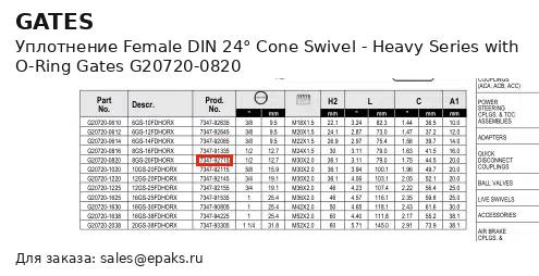 Gates G20720-0820