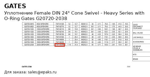 Gates G20720-2038