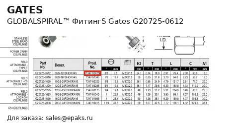 Gates G20725-0612