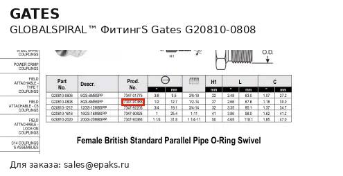 Gates G20810-0808