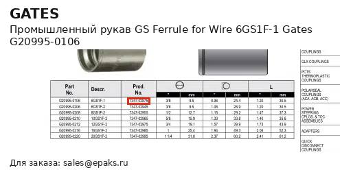 Gates G20995-0106