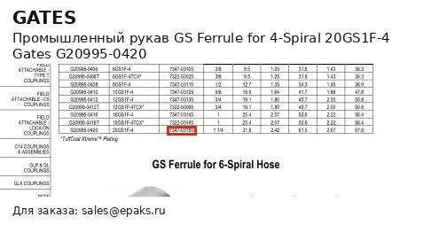 Gates G20995-0420