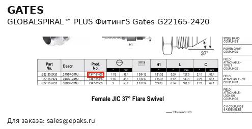 Gates G22165-2420