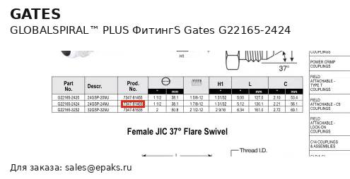 Gates G22165-2424