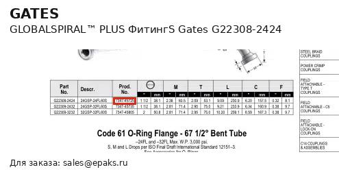 Gates G22308-2424