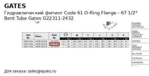 Gates G22311-2432