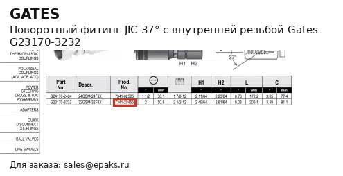 Gates G23170-3232