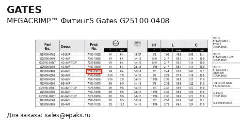 Gates G25100-0408