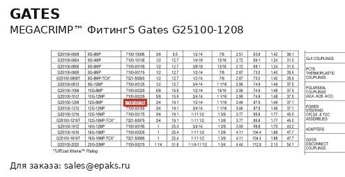 Gates G25100-1208