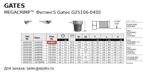 Gates G25106-0402