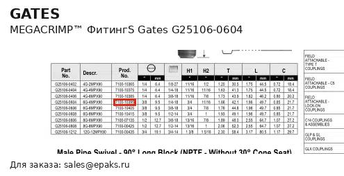 Gates G25106-0604