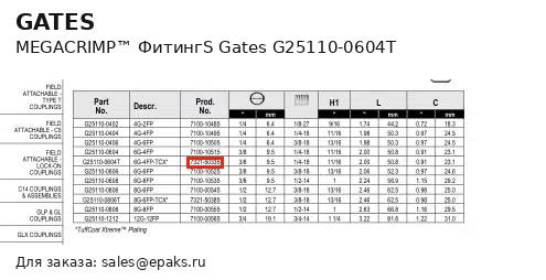 Gates G25110-0604T
