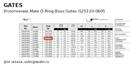 Gates G25120-0605