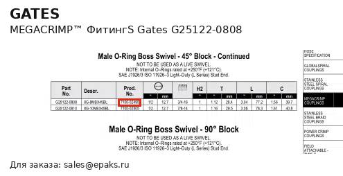 Gates G25122-0808