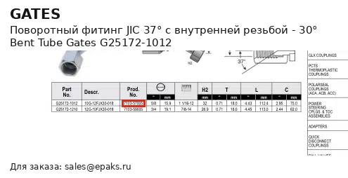 Gates G25172-1012