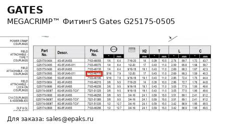 Gates G25175-0505