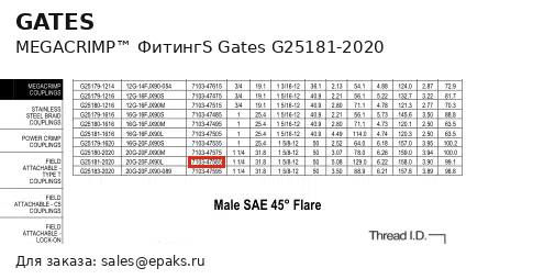 Gates G25181-2020