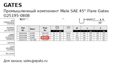 Gates G25195-0808
