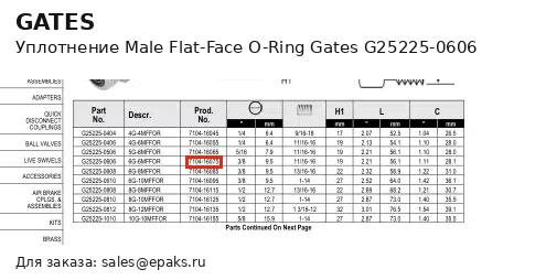 Gates G25225-0606