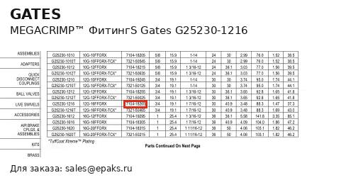 Gates G25230-1216