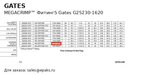 Gates G25230-1620