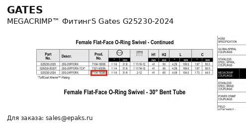 Gates G25230-2024