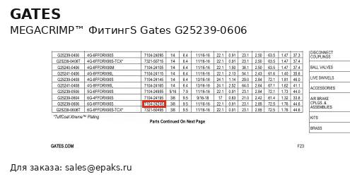Gates G25239-0606