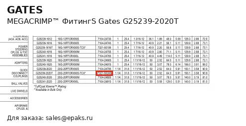 Gates G25239-2020T