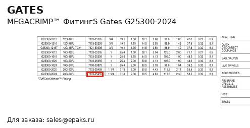 Gates G25300-2024