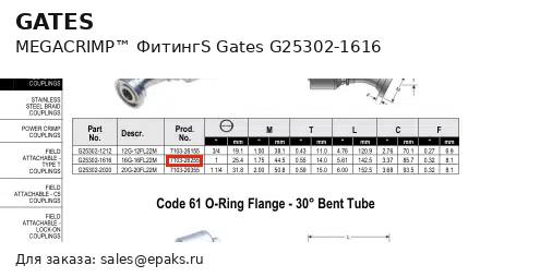 Gates G25302-1616