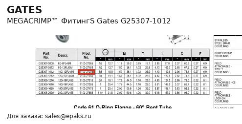 Gates G25307-1012