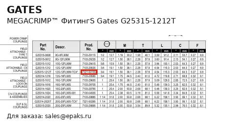Gates G25315-1212T