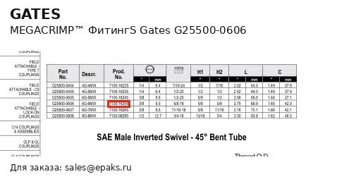 Gates G25500-0606