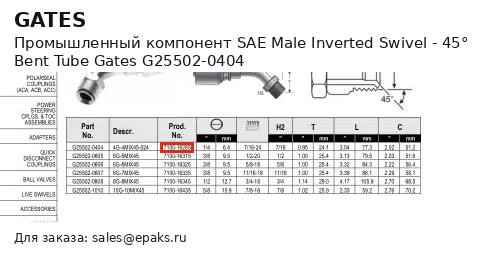 Gates G25502-0404