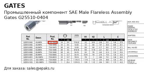 Gates G25510-0404
