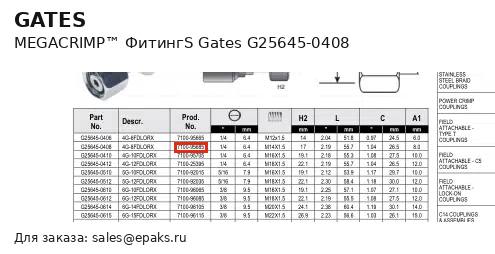 Gates G25645-0408