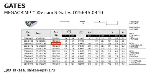 Gates G25645-0410