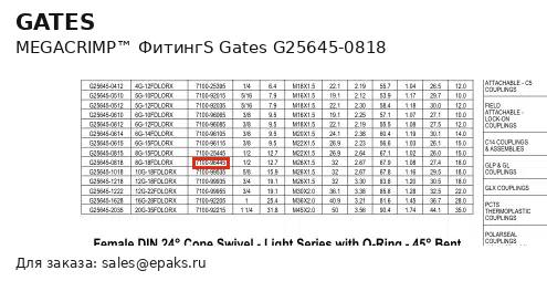 Gates G25645-0818