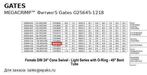 Gates G25645-1218
