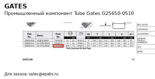 Gates G25650-0510