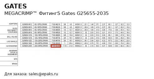 Gates G25655-2035